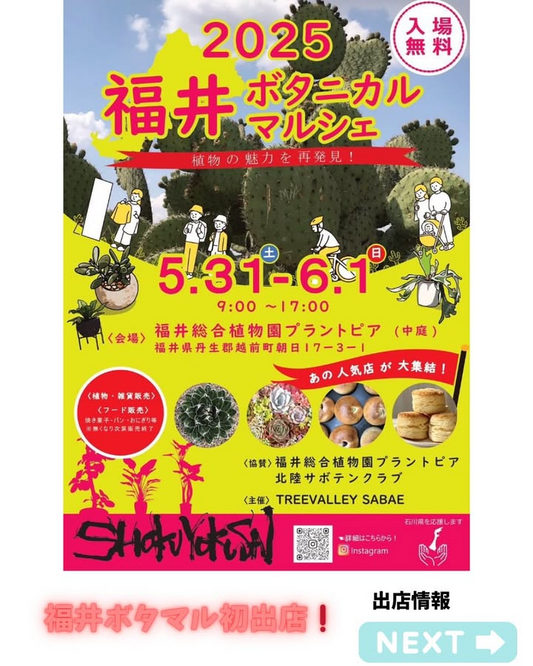 2025福井ボタニカルマルシェが福井総合植物園で開催、ハビタットスタイルワークショップも実施