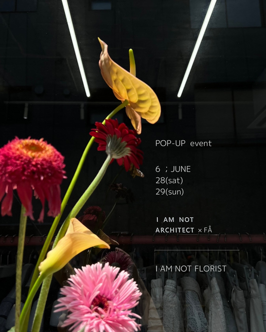 金髪セレクトがI AM NOT ARCHITECTとお花×アパレル雑貨POPUPイベントを開催、6月28日-29日に寺町通り六角で実施