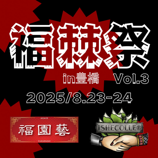 福園藝とISHECOLLE®︎が福棘祭vol.3 in TOYOHASHI 2025を開催、変態アガベオンリーイベントでハイブリッド販売