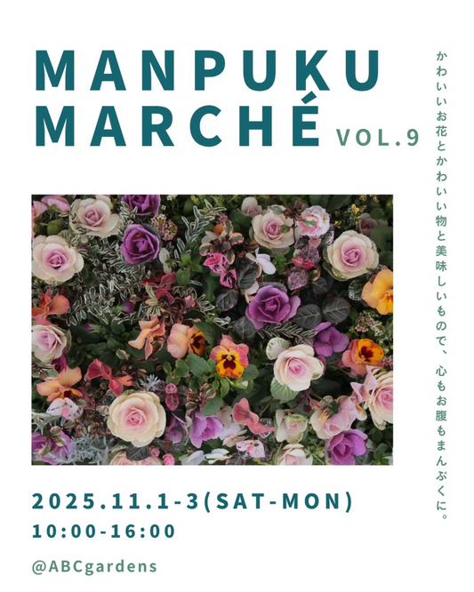 ABCガーデンズがMANPUKU MARCHE vol.9を開催、11月1日から3日に昼マルシェとCOZY NIGHTを実施し来場動線を強化