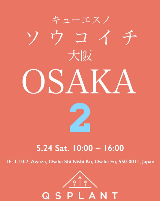 QSPLANTがキューエスノソウコイチOSAKA2を5月に開催、植物ファン待望の即売会が関西で実現