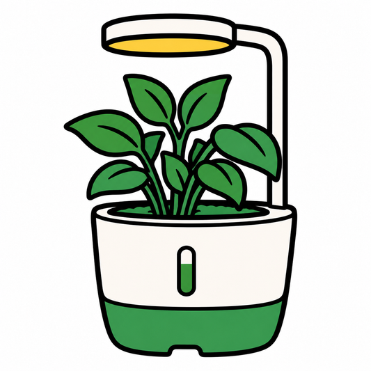 水やりと光管理を自動化するAIスマート植木鉢