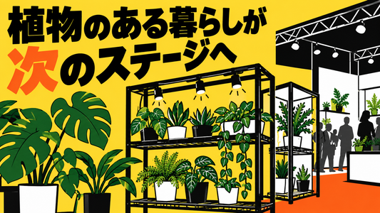 観葉植物の秋支度に新展開、育成家具の刷新と展示会出展