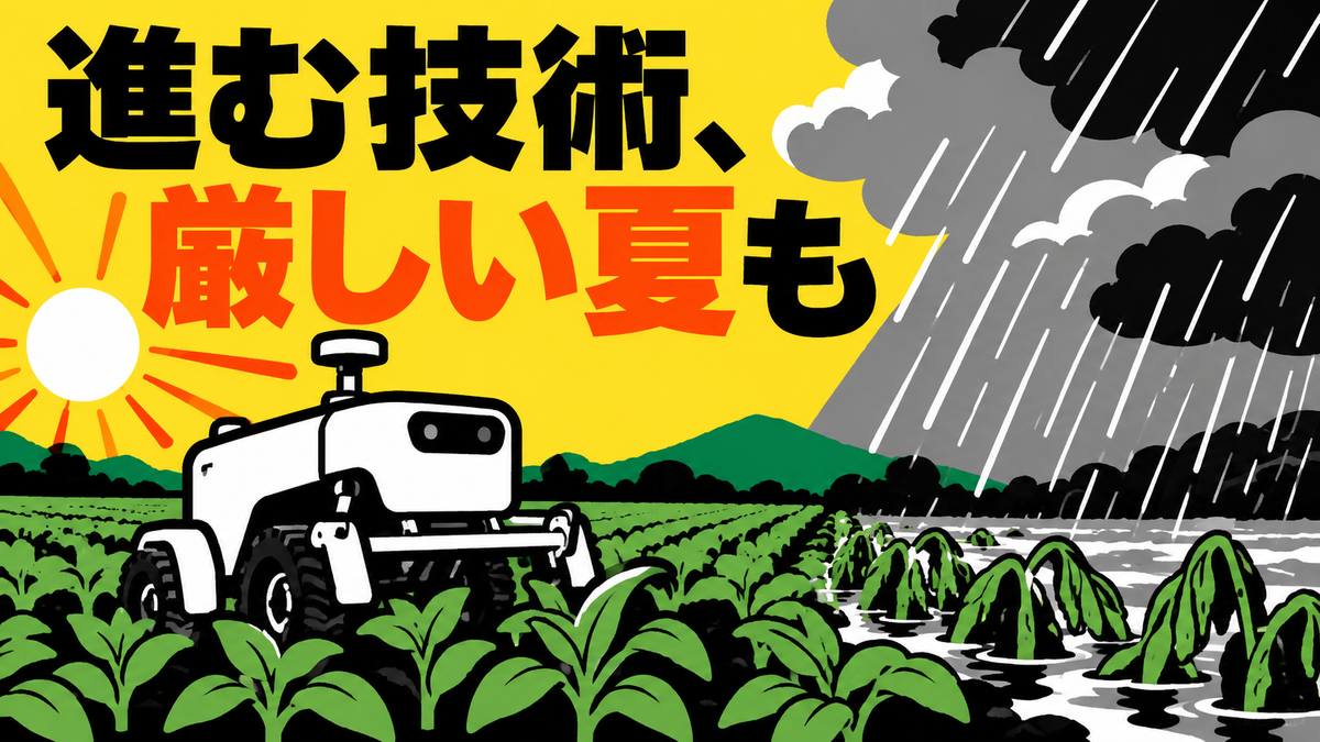 スマート農業と夏の気象影響、九州の農業をめぐる動き