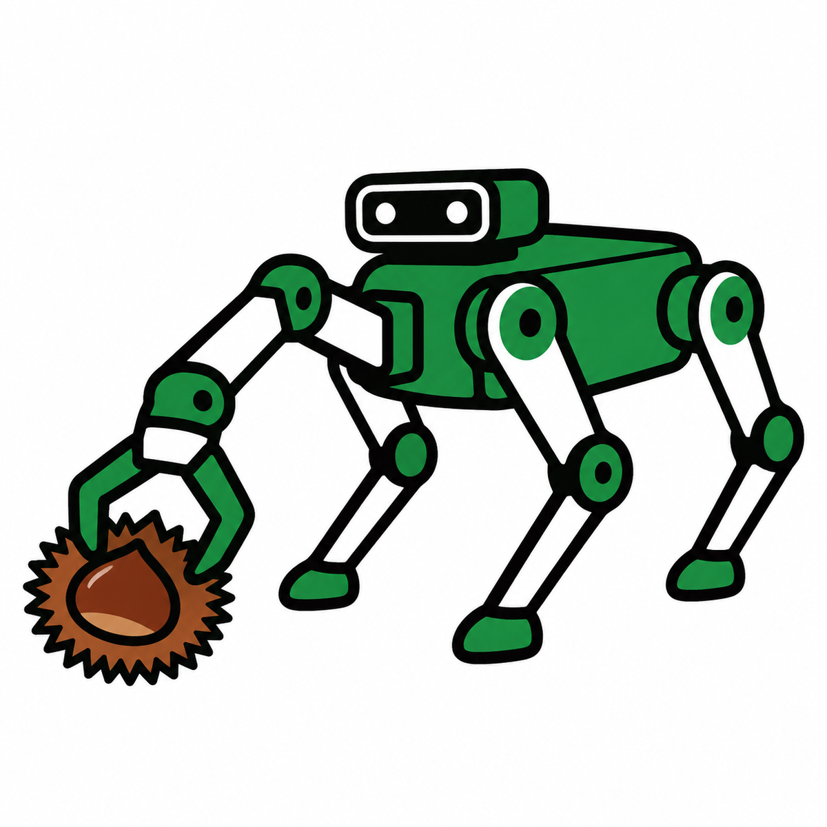 栗拾いを4足歩行ロボットで自動化、高知大などが実用化へ開発