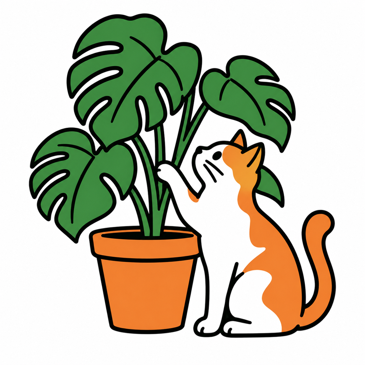 猫と観葉植物が共に暮らす部屋づくり。賃貸DIYと植物選びの工夫