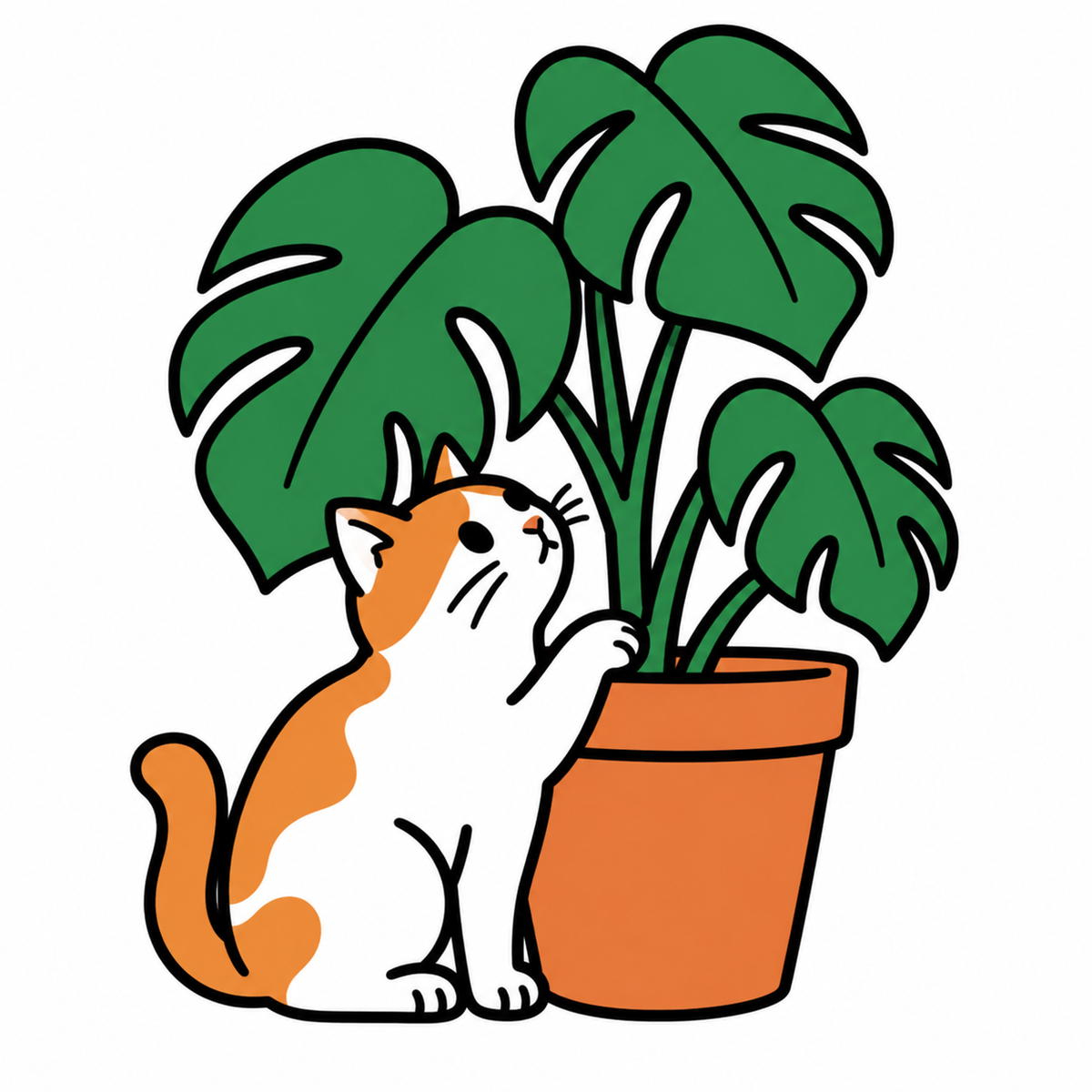 猫と観葉植物が共に暮らす部屋づくり｜賃貸DIYと安全な植物選び