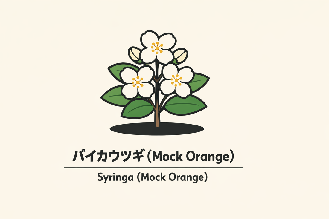 【バイカウツギ】の花言葉は「追憶」｜Syringaに記された意味