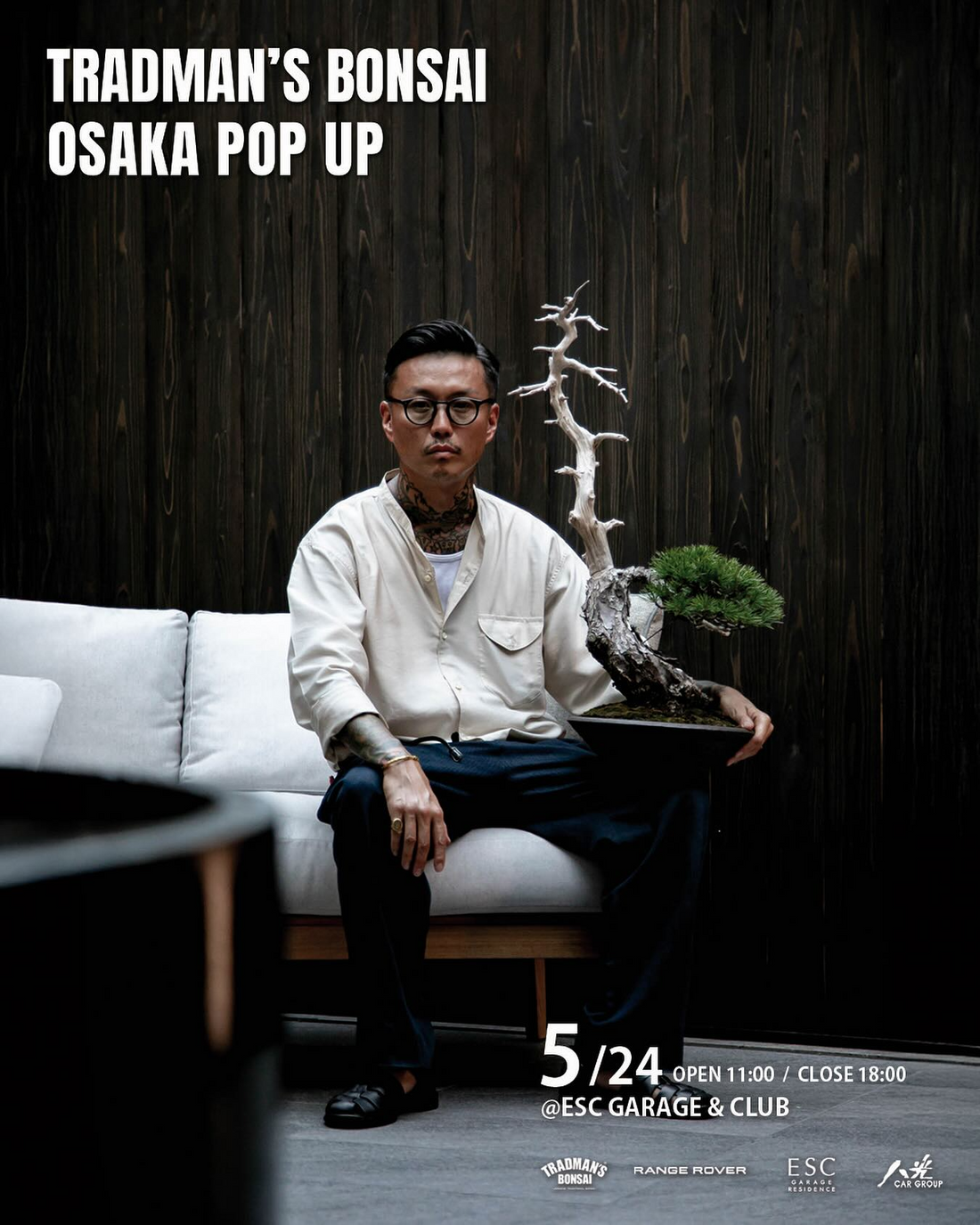 TRADMAN'S BONSAIが大阪で2日間連続イベント開催、POP-UPとワークショップで盆栽文化を多角的に発信