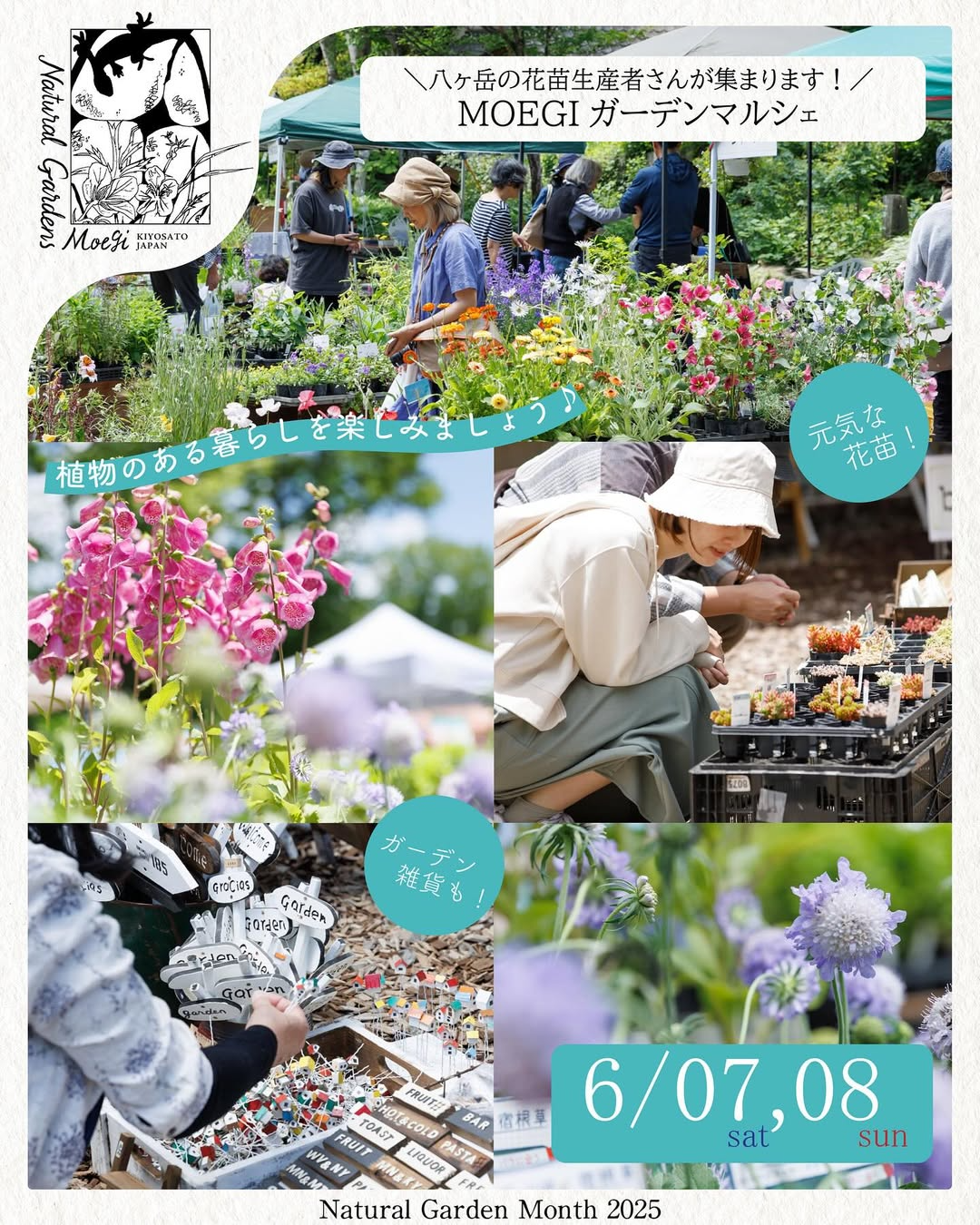 MOEGIガーデンマルシェ2025が萌木の村で開催、八ヶ岳の花苗農家17店舗が2日間にわたり出店 - リーフラ編集部