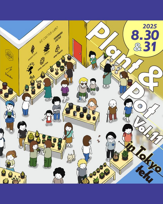Plant & Pot Vol.11が東京渋谷でポップアップイベントを8月30日開催、人気鉢作家2名と植物出店者7名の特別販売会を実施