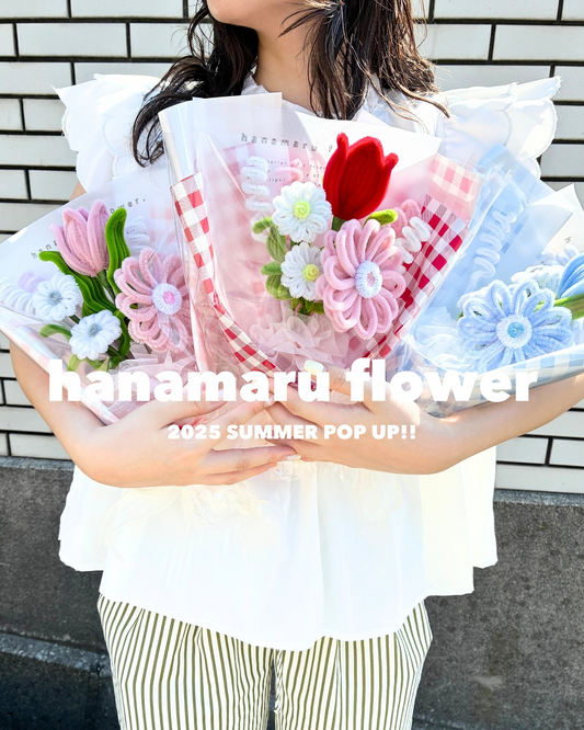 hanamaru flowerが2025 SUMMER POPUPを開催、OVERRIDE各店舗でfuwafuwa flower販売と限定デザインアイテム展開