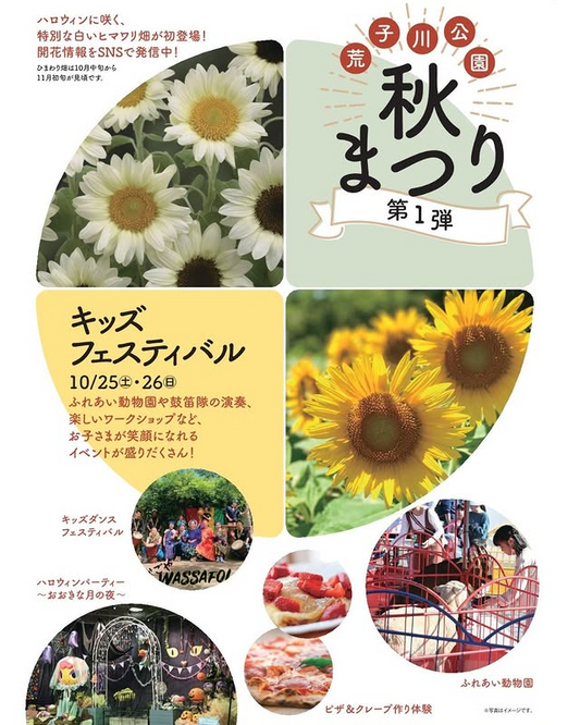 荒子川公園秋まつり2024を10月26日から開催、ふれあい動物園とワークショップで子ども向けイベント充実