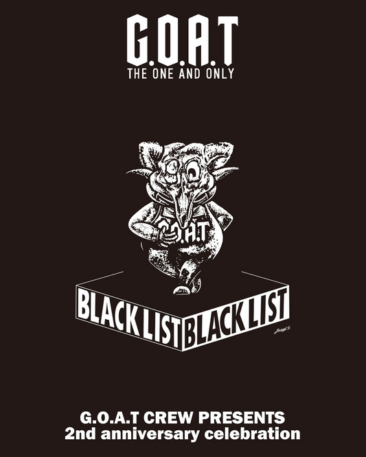 GOATが2周年記念イベントを開催、大阪三暉ビルでG.O.A.T CREWとゲストが集結し限定アイテムを展開