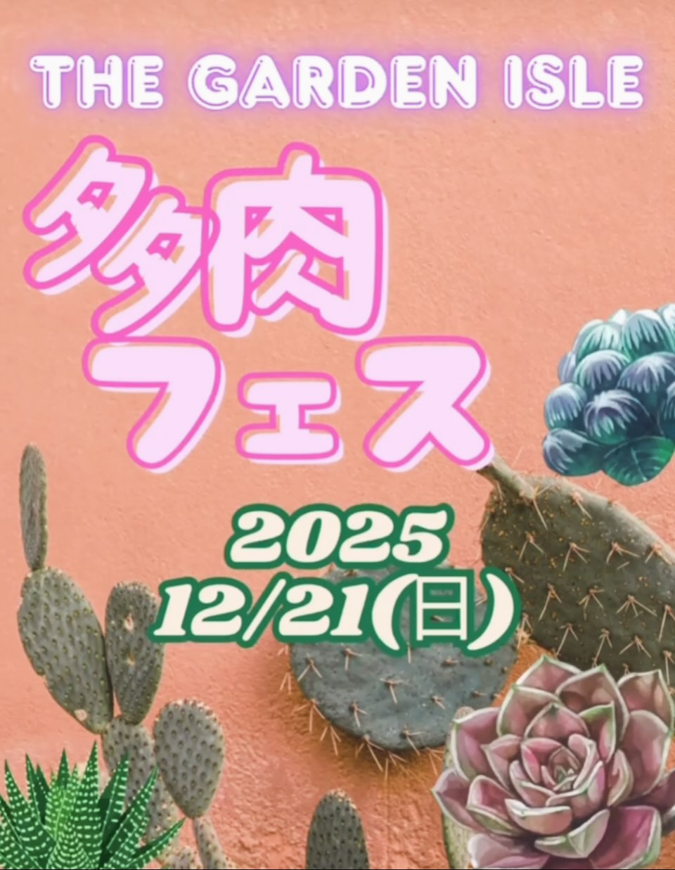 ガーデンアイル多肉フェス2025が多肉植物即売イベントを開催、THEGARDENISLEつくばの年末クリスマス企画が愛好家の注目を集める