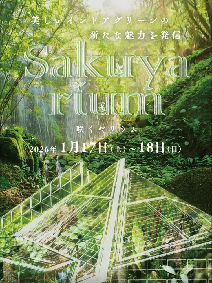 Sakuyarium －咲くやリウムー2026が咲くやこの花館でテラリウム企画展を開催、美しいインドアグリーン表現が大阪の植物ファンの注目を集める