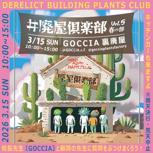 廃屋倶楽部春の部2026が植物イベントを開催、全国の専門店が佐用町に集結