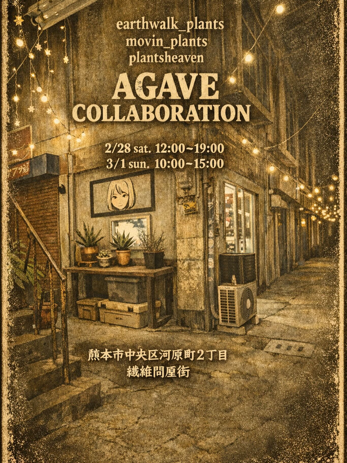 AGAVE COLLABORATIONが熊本で開催、全国のアガベ専門植物屋が集結