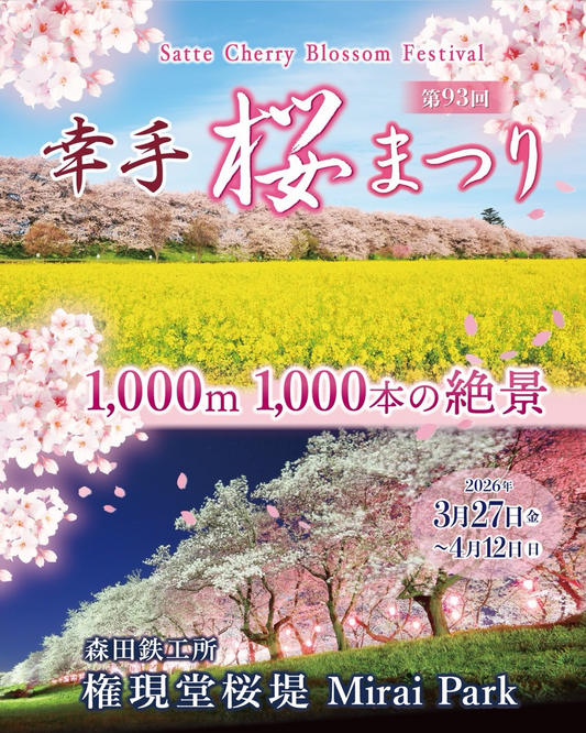 第93回幸手桜まつりが開催、権現堂桜堤で桜と菜の花の景観が春の賑わいに