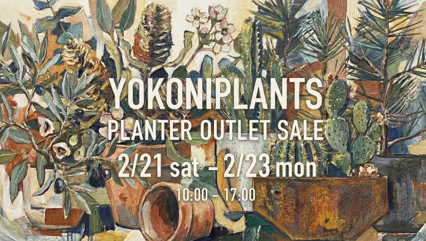 YOKONIPLANTSがPLANTEROUTLETSALEを開催、2026年2月にB品と廃盤品を特価放出 - リーフラ編集部