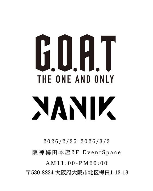 KANIK×G.O.A.TがOSAKAPOPUPEVENT2026を開催、阪神百貨店梅田本店でコラボ展示と植物販売