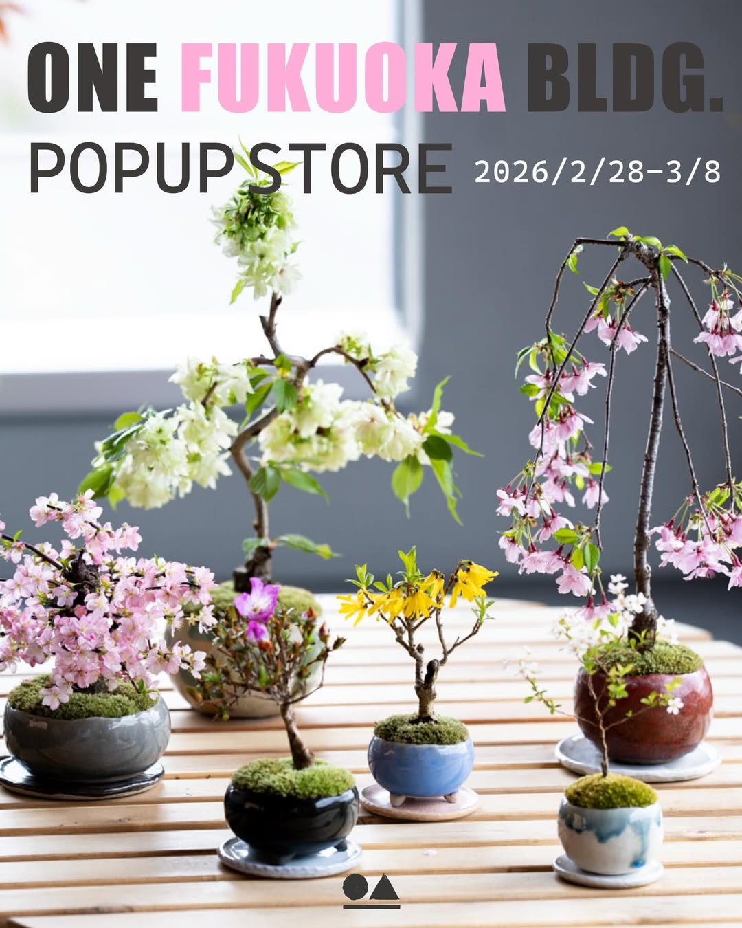 石木花がONE FUKUOKA BLDG.でPOPUPを開催、桜と春の訪れの限定アイテムを展開