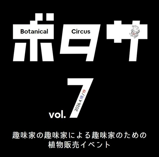 ボタサvol.7BotanicalCircus72026がVORT京橋で開催、観葉植物とビザールプランツ販売イベント