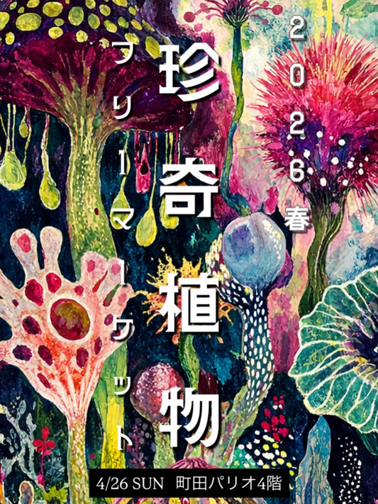 珍奇フリマ2026春が町田パリオで開催、一般の趣味家が集う珍奇植物フリーマーケットに注目