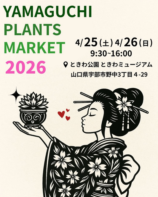 YAMAGUCHI PLANTS MARKET 2026が開催、珍奇植物と多肉植物の祭典が宇部の注目に