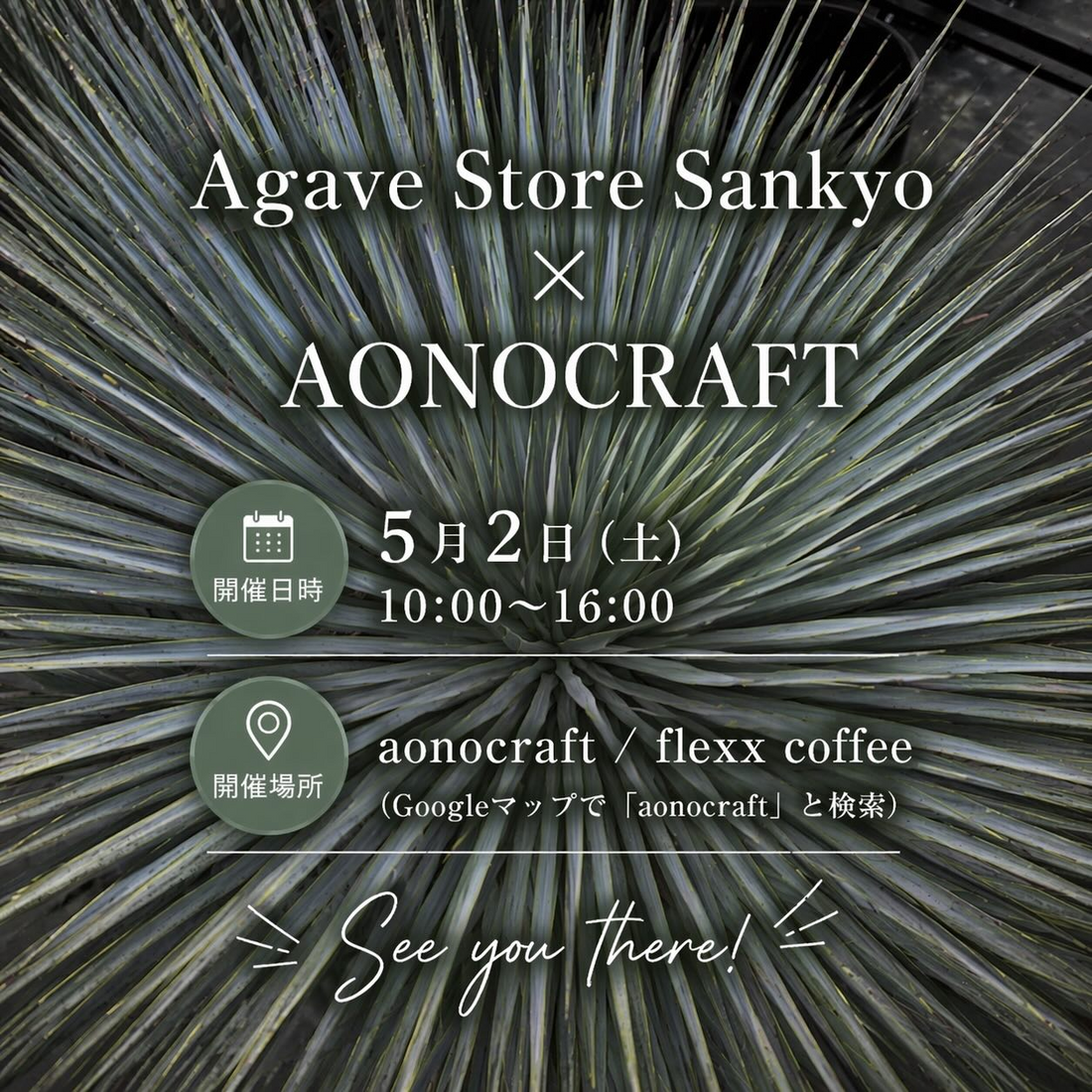 Agave Store SankyoとAONOCRAFTが2026年POP UP EVENTを開催、アガベと