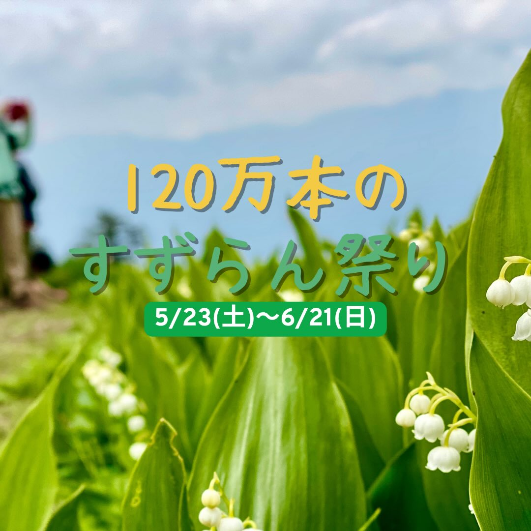 120万本のすずらん祭り2026が富士見パノラマリゾートで開催、標高1780mの花景色が見頃へ