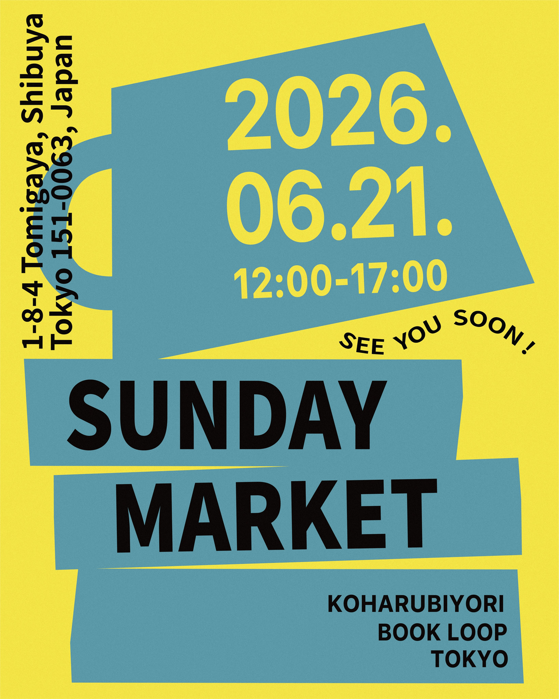 SUNDAYMARKETvol062026がYOYOGIKOENPOPUPで開催、花や野菜とクラフトヴィーガンジェラートを販売
