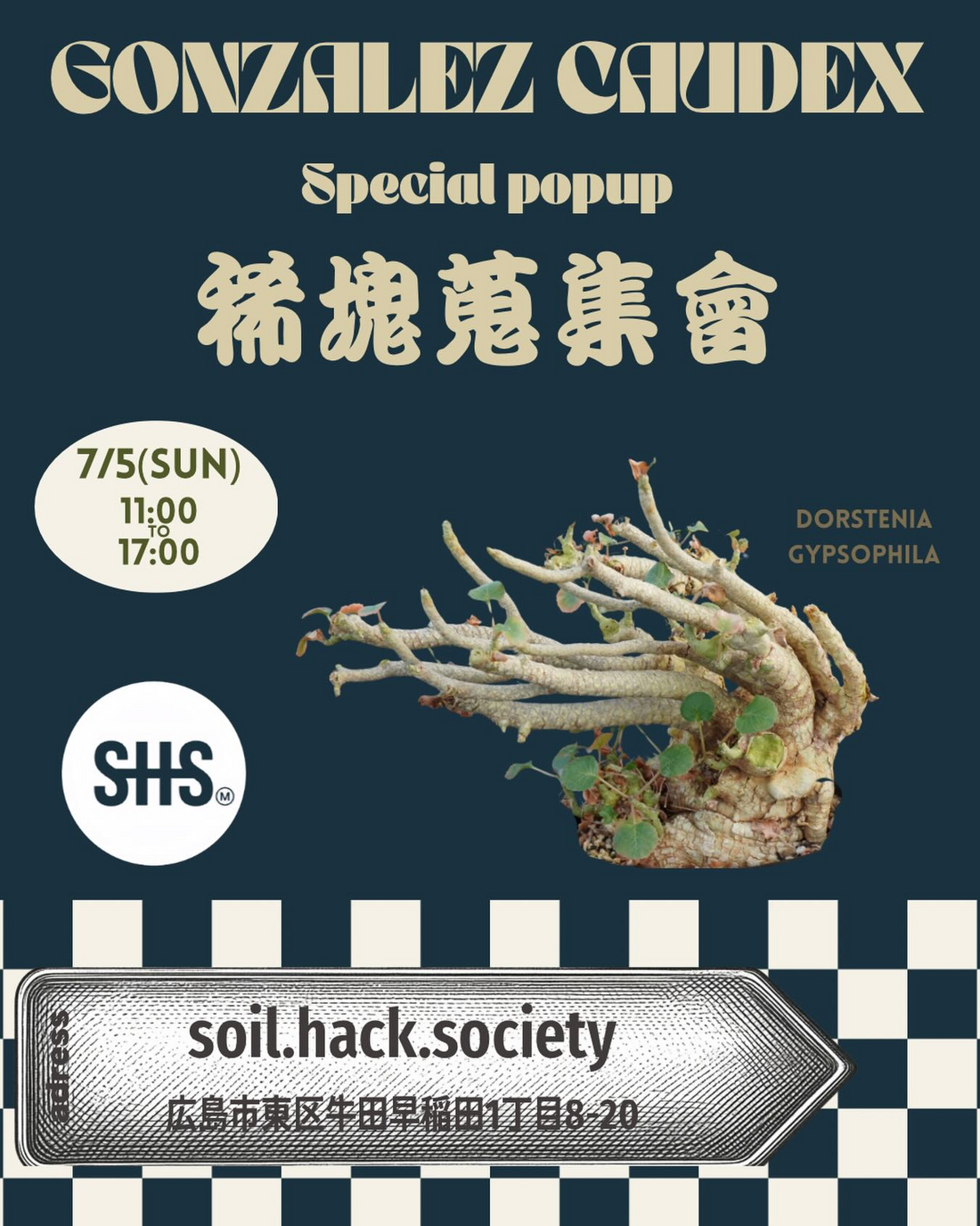 GONZALEZCAUDEXSpecialpopup稀塊蒐集會2026が広島で開催、世界各地の