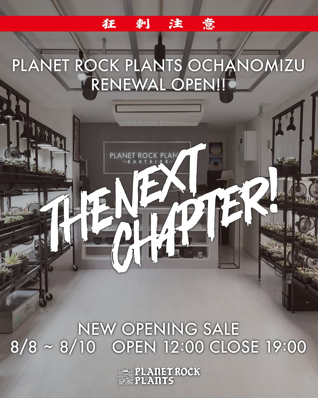 PLANET ROCK PLANTSお茶の水店が2026年8月8日にリニューアルオープン、3日間限定セールとFOCUS POT新作鉢を展開 - リーフラ編集部
