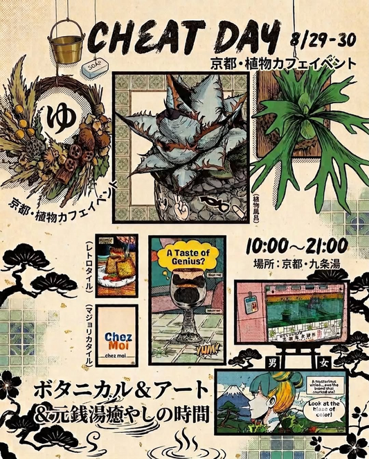 CHEAT DAY2026が京都・九条湯で開催、植物とアートを楽しむ元銭湯イベント