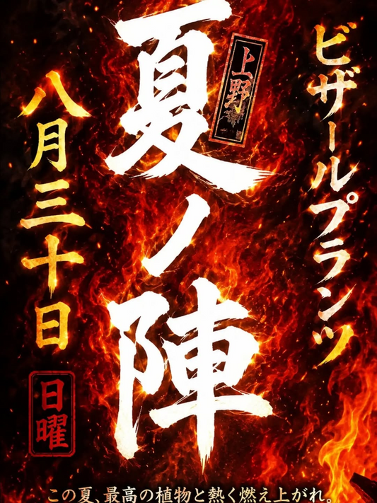 ビザールプランツ夏ノ陣【上野】2026を開催、12組の出店者が植物や鉢を販売