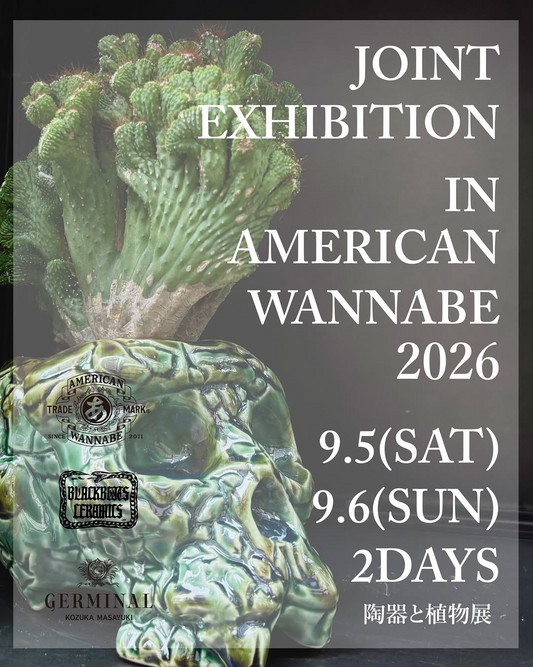 AMERICAN WANNABEとBLACKBOOTSがJOINT EXHIBITION 2026を開催、陶器と植物の企画展を展開
