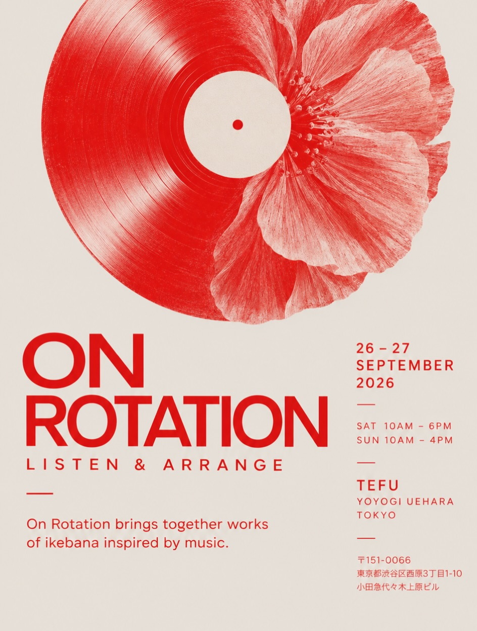 Flower Club Tokyo Autumn Exhibition 2026を東京で開催、音楽から着想したikebana作品を2日間展示