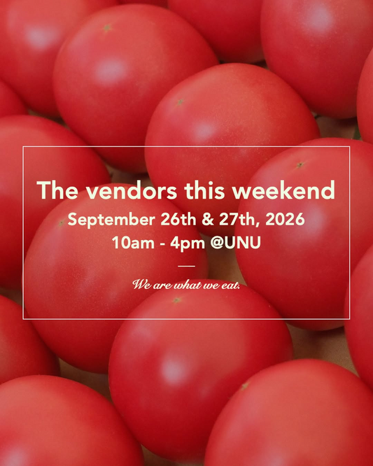 Farmers Market @ UNU 2026年9月26日・27日開催、農家や加工品販売とフードカートが国際連合大学前広場に出店