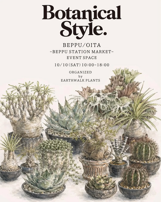 BOTANICAL STYLE -Beppu Oita-がJR別府駅市場で10月10日開催