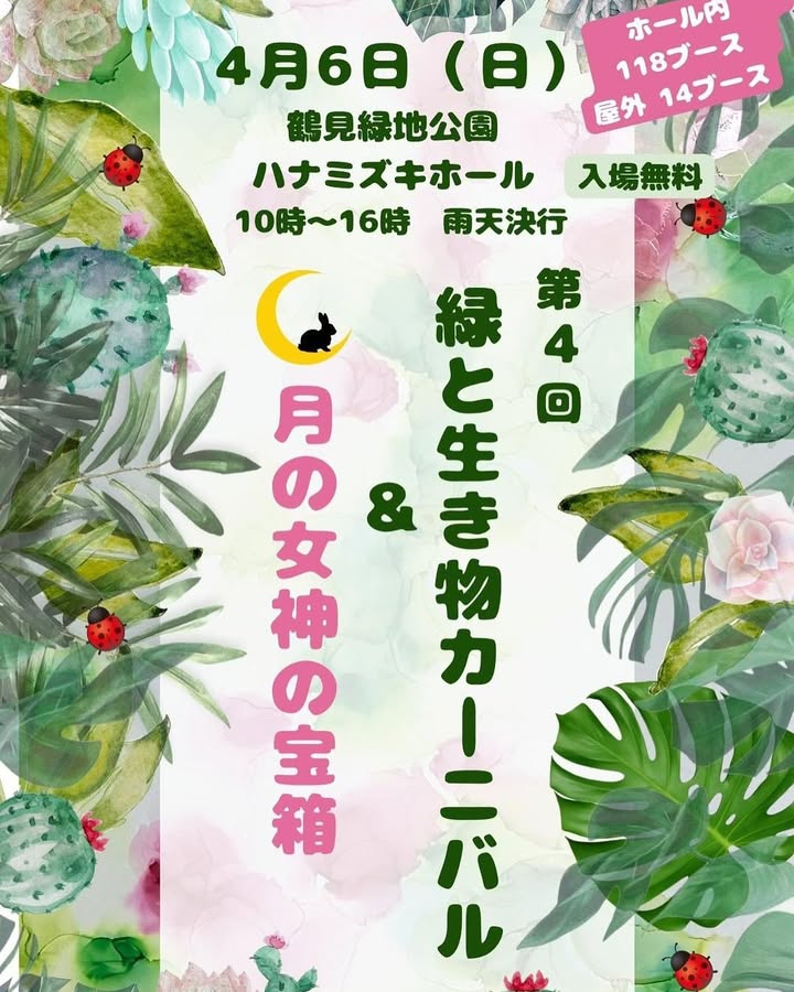 第4回緑と生き物カーニバルが大阪鶴見緑地公園で開催、132ブースが集結しビカクシダなど多様な植物が展示販売