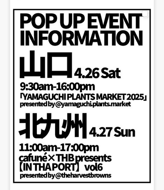 THBとD.I.P.がGW期間に山口と北九州で植物イベント開催、植え替えと撮影サービスが特徴