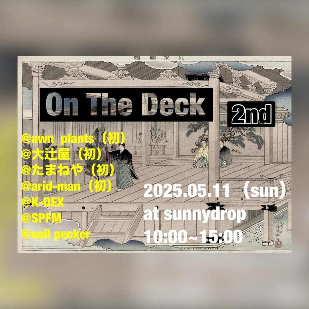 On The Deck 2ndが兵庫県加東市で開催、アガベなど多肉植物専門店6店舗が出店して希少種も多数展示販売