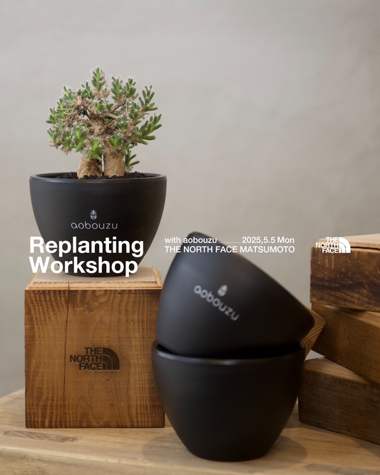 THE NORTH FACEとaobouzuが松本でアップサイクル素材を活用した植え替えと焼き印ワークショップを開催